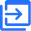 Arrow in a square icon
