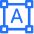 Typography frame icon